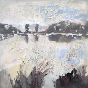 Frank Henning - Malerei | Kunst in Köln-Bonn | Gemälde: Sieglandschaft im Sommer 1
