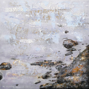Frank Henning - Malerei | Kunst in Köln-Bonn | Gemälde: Steine am Sieg-Ufer