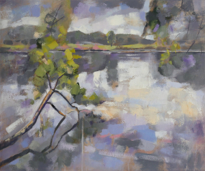 Pleinairmalerei an der Sieg von Frank Henning. Frank Henning lebt und arbeitet in Nümbrecht im Oberbergischen Kreis, unweit von Köln in NRW, Deutschland.